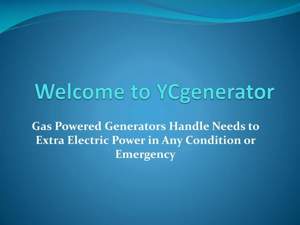 welcome to ycgenerator