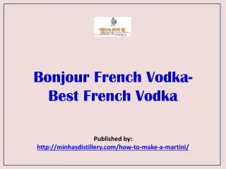 Best French Vodka