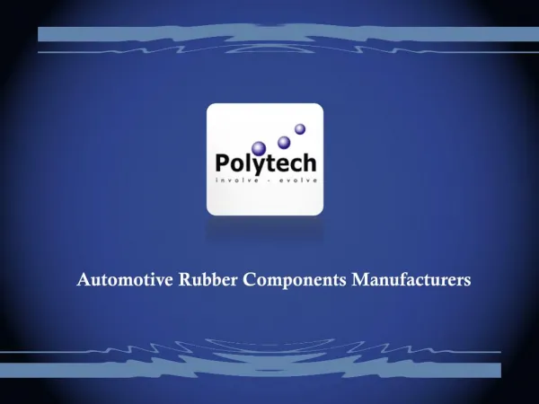 Automotive Rubber Components manufacturers