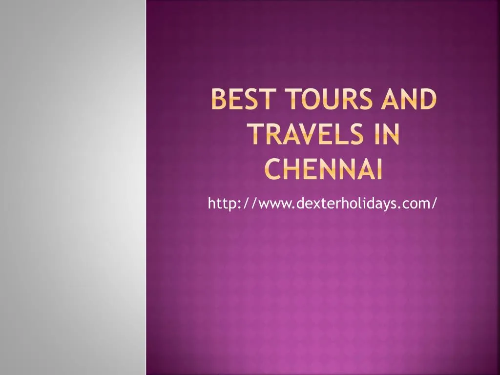 best tours and travels in chennai