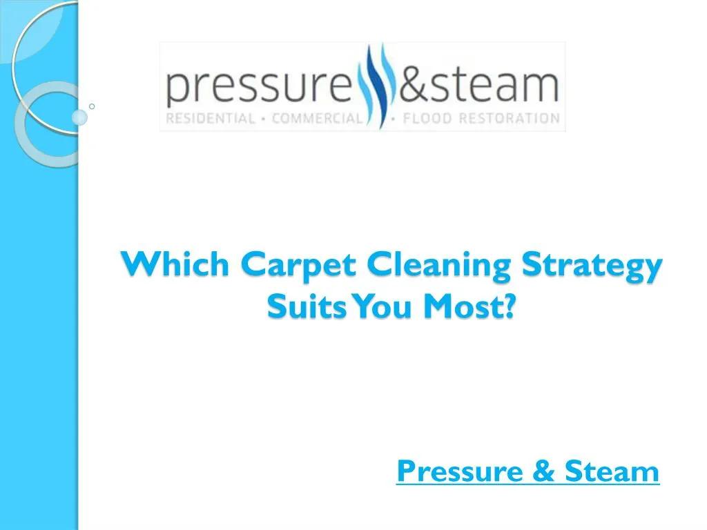 which carpet cleaning strategy suits you most