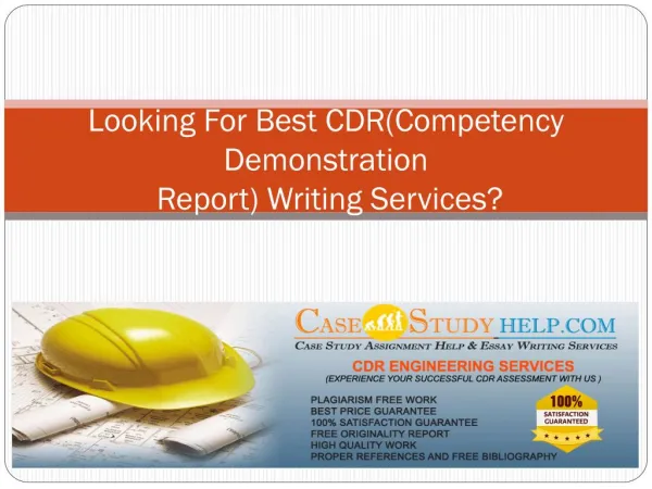 Casestudyhelp.com - CDR Engineer Australia | Best CDR Writing Services