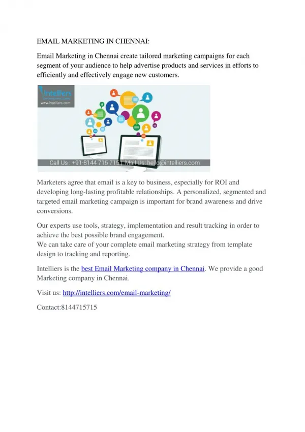 Email Marketing in chennai