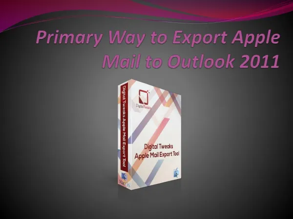 Export Apple Mail to Outlook 2011