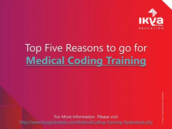 Top Five Reasons to go for Medical Coding Training