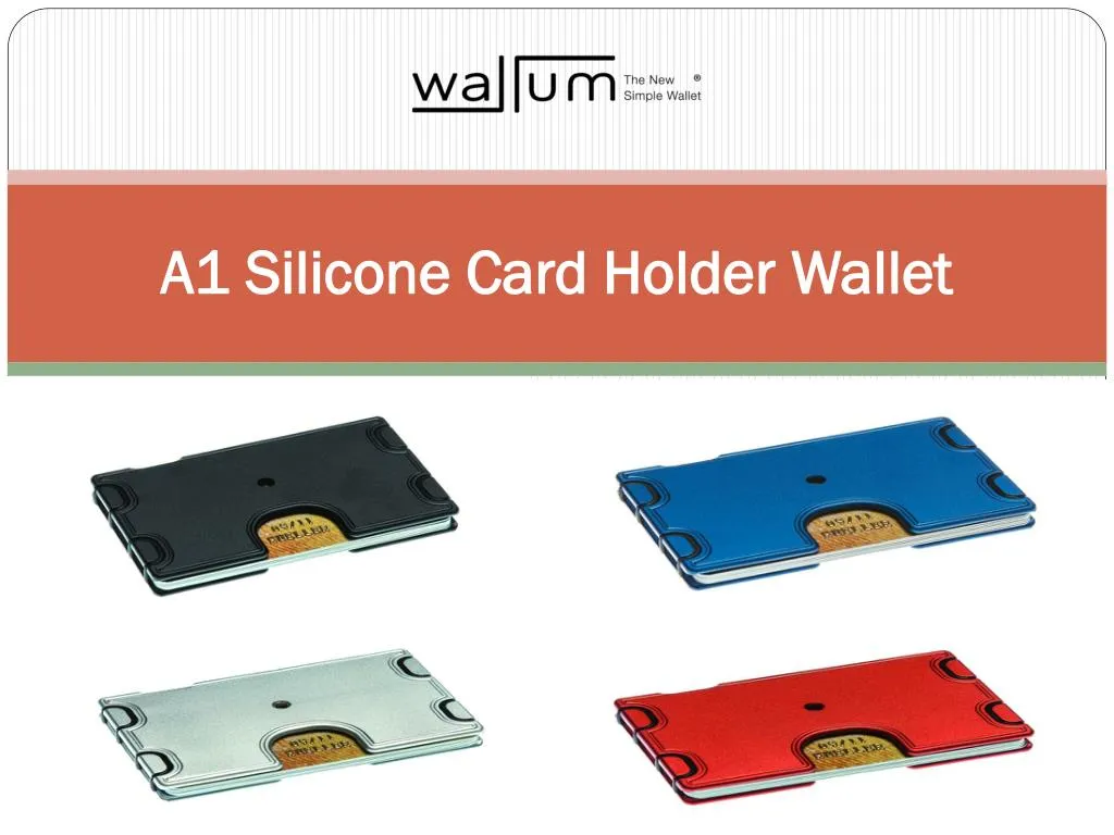 a1 silicone card holder wallet