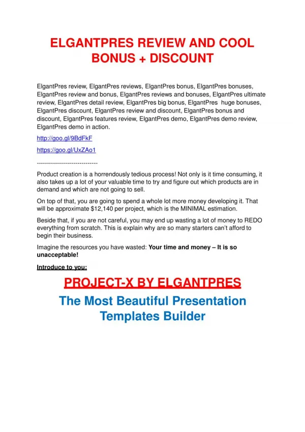 ElgantPres Review and ElgantPres (EXCLUSIVE) bonuses pack