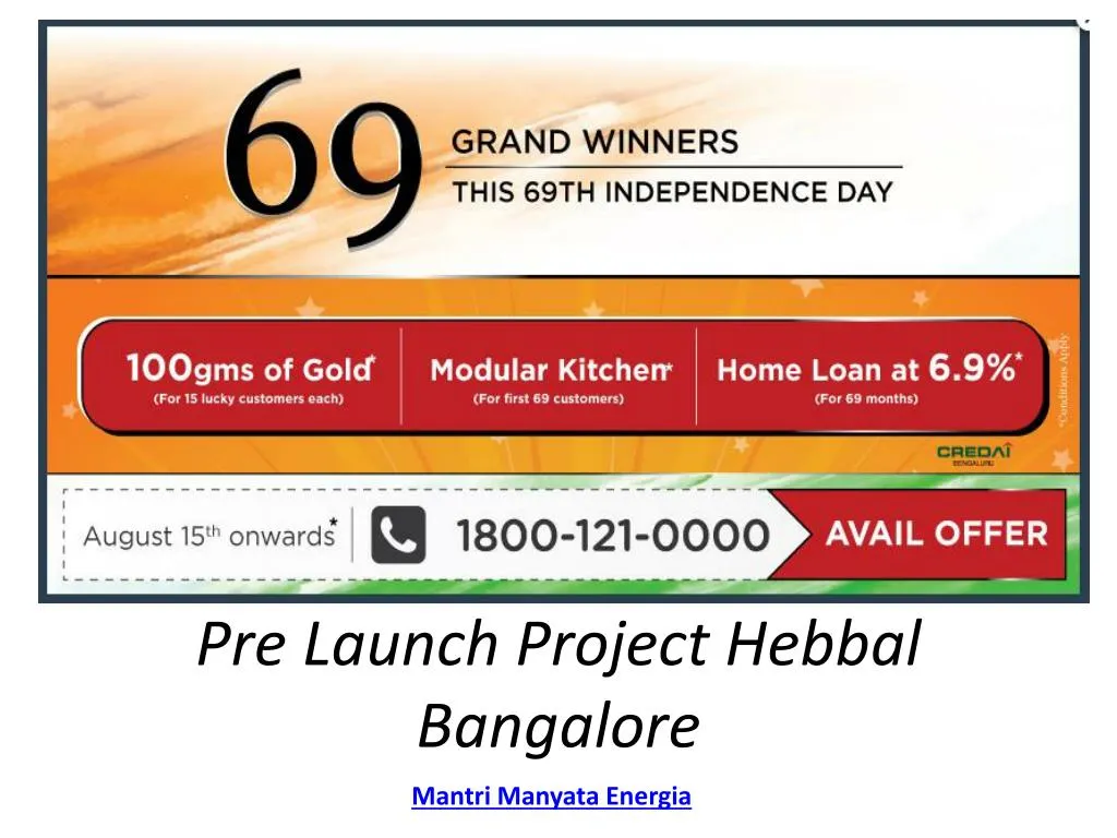pre launch project hebbal bangalore