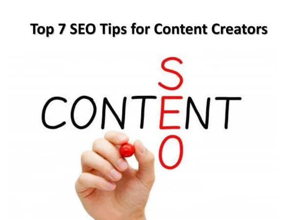 Top 7 seo tips for content creators