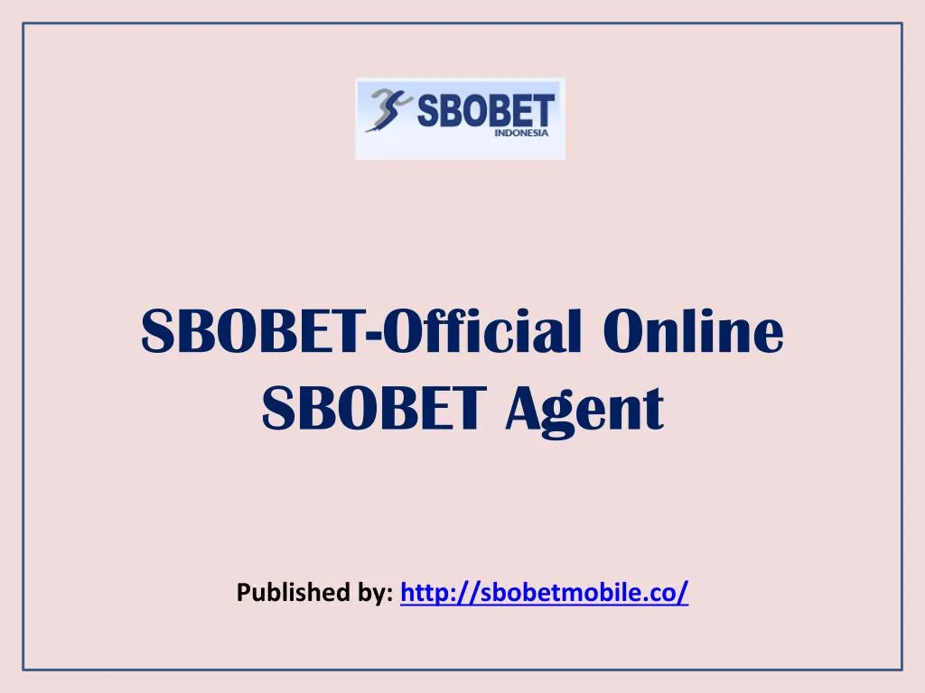 sbobet official online sbobet agent