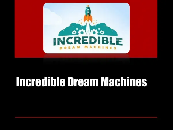 Greg Jacobs Incredible Dream Machines