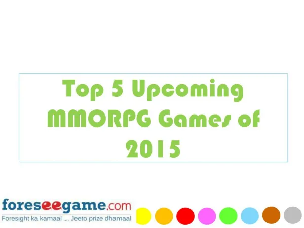 Top 5 Upcoming MMORPG Games of 2015