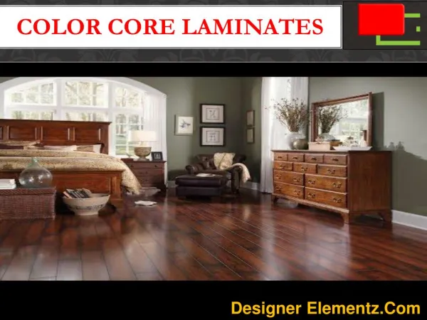 Color core laminates