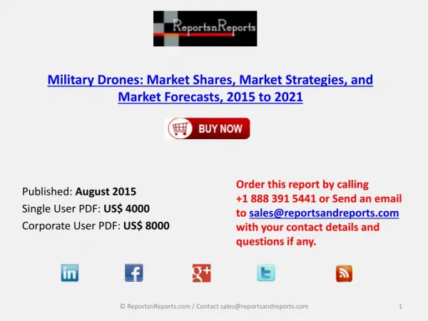 Analysis of Military Drones Market Forecasts Report 2021
