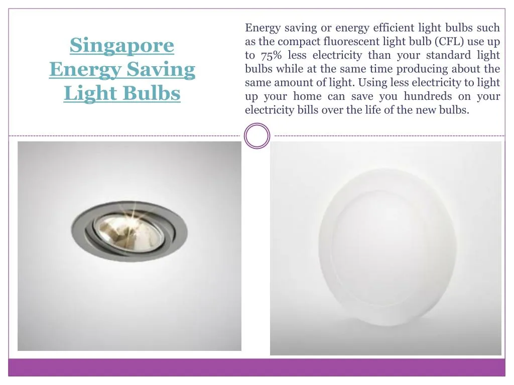 singapore energy saving light bulbs