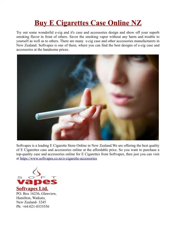 Buy E Cigarettes Case Online NZ