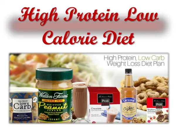 High Protein Low Calorie Diet