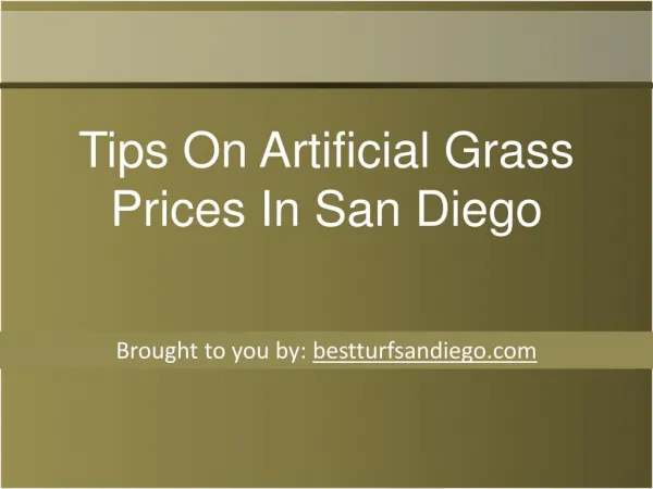 Tips On Artificial Grass Prices In San Diego
