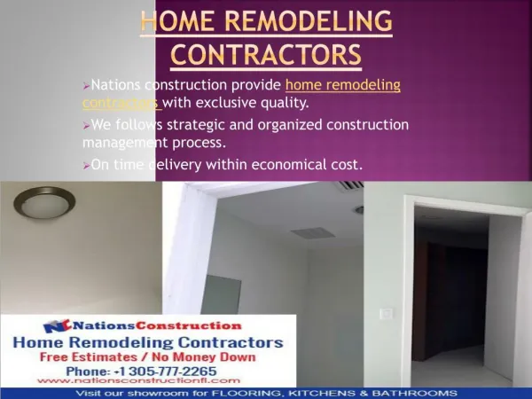 Get Home remodeling contractors