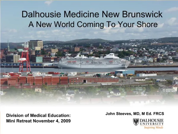 Dalhousie Medicine New Brunswick