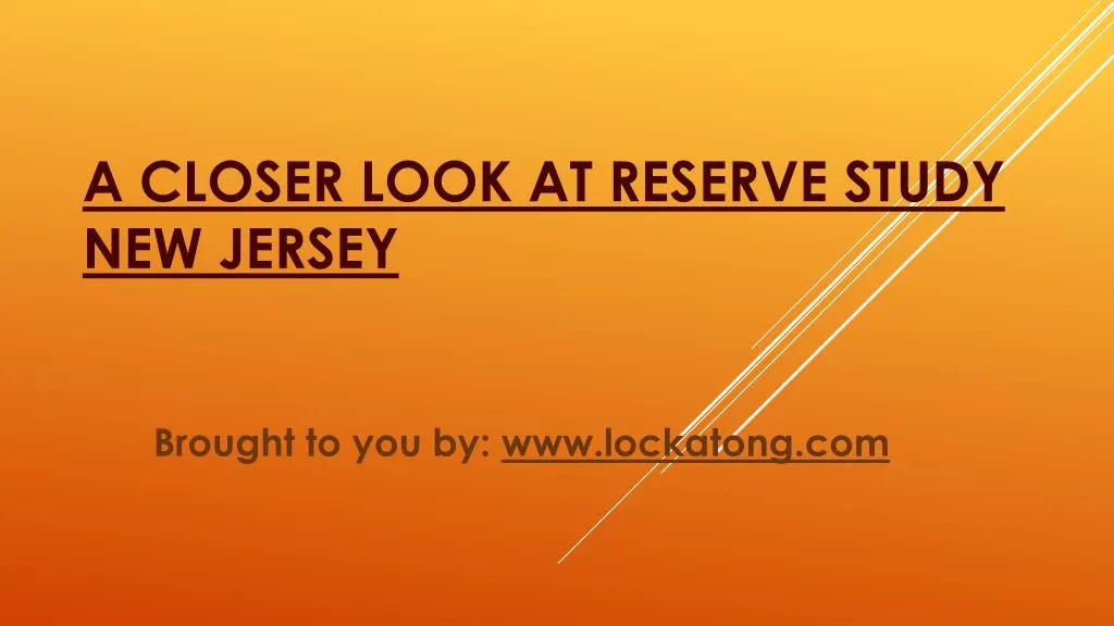 a closer look at reserve study new jersey