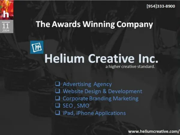Helium creative an award winning company
