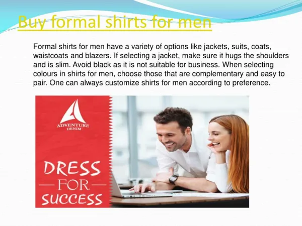 Buy formal shirts for men