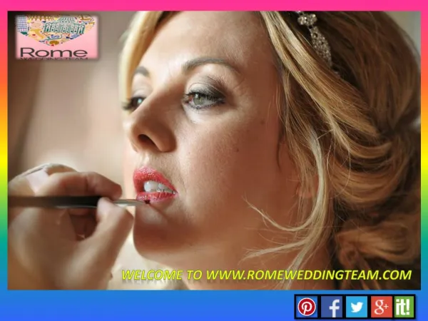 Get Rome wedding hair and make-up artist at Rome Wedding Team