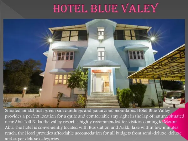 hotel blue valley