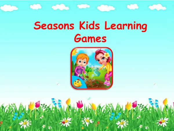 Seasons Kids Learning Games