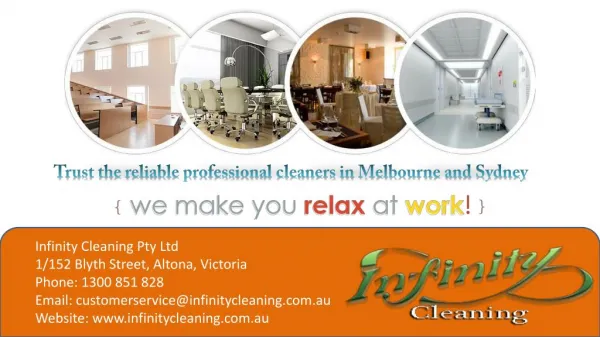 Trust the reliable professional cleaners in Melbourne and Sydney