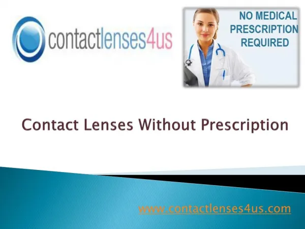 Buy Contacts Without Prescription
