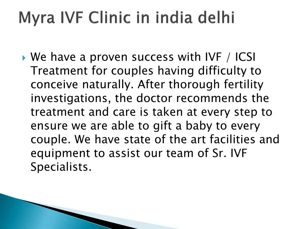 myra ivf clinic in india delhi