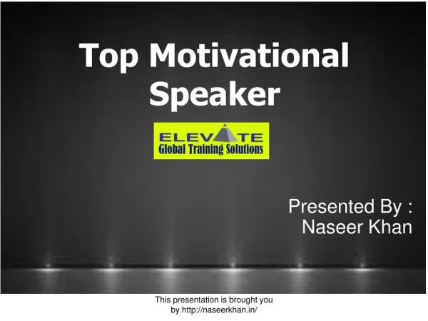 Top motivational speaker in india