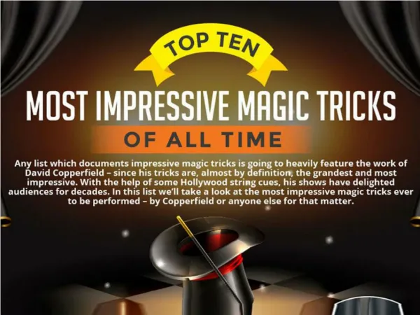 Top Ten Most Impressive Magic Tricks of all Time