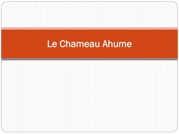 Le Chameau Ahume