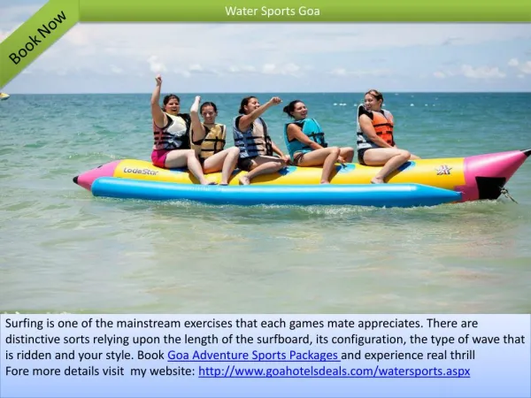 Goa Adventure Sports Packages