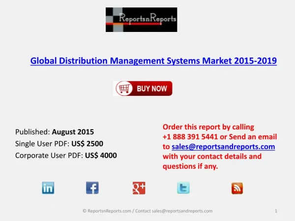 global distribution management systems market 2015 2019