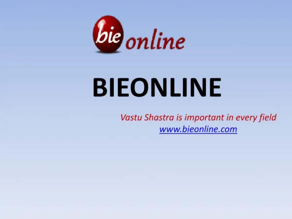 Online study for vastu sastra-www.bieonline.com