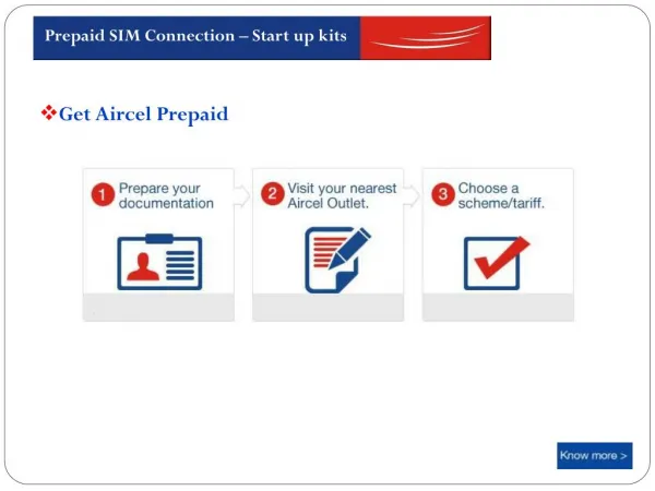 Aircel Prepaid Start up kits - Prepaid Mobile Connection and 3G Internet Plans