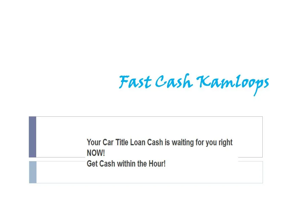fast cash kamloops