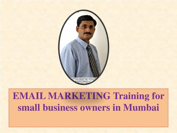 EMAIL MARKETING Training for small business owners in Mumbai
