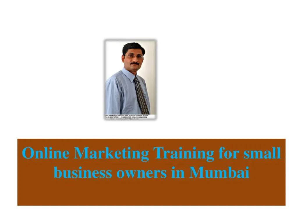 online marketing training for small business owners in mumbai