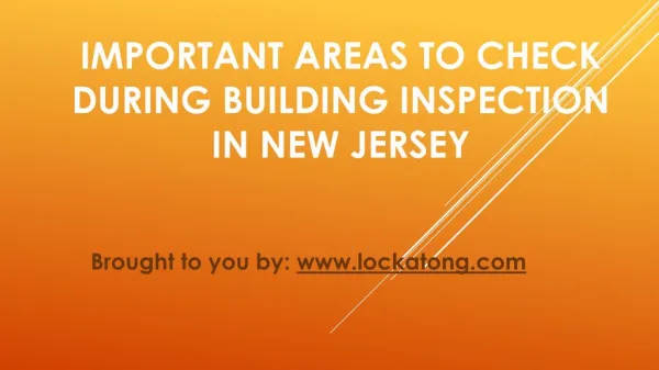 Important Areas to Check During Building Inspection In New Jersey