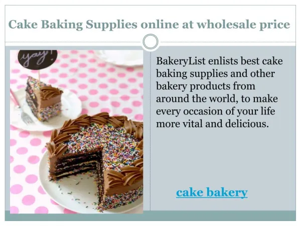 Cake Bakery