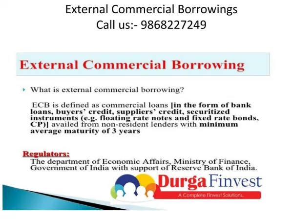 External Commercial Borrowings