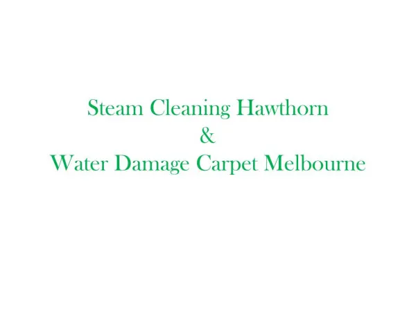 Water Damage Carpet Melbourne