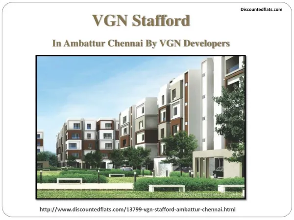 Luxurious Apartments for Sale in VGN Stafford in Chennai