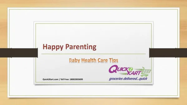 Baby Health Care Tips