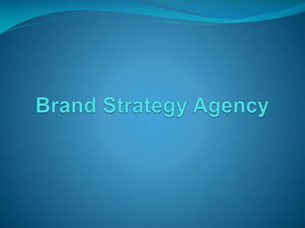 Brand Strategy Agency
